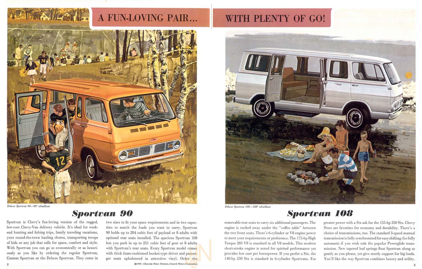 1967 Chevrolet Sportvan Brochure Page 2